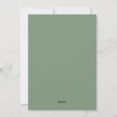Cartes Pour Fêtes Annuelles Multi photo moderne élégant script vert (Dos)