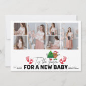 Cartes Pour Fêtes Annuelles Multi Photo Retro C'Est La Grossesse De Saison (Devant)