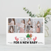 Cartes Pour Fêtes Annuelles Multi Photo Retro C'Est La Grossesse De Saison (Debout devant)