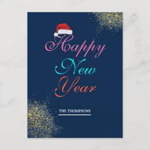 Cartes Pour Fêtes Annuelles Multicolor scintillant Bonne Année