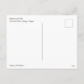 Cartes Pour Fêtes Annuelles Multnomah Falls (Dos)