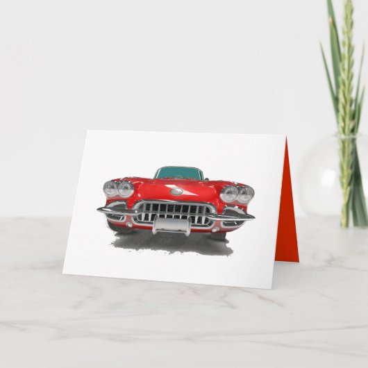 Cartes Pour Fêtes Annuelles Muscle car (Devant)