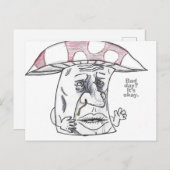 Cartes Pour Fêtes Annuelles Mushroom Man Therapy (Devant / Derrière)