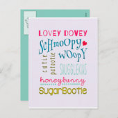 Cartes Pour Fêtes Annuelles Mushy Schmoopy Valentines (Devant / Derrière)