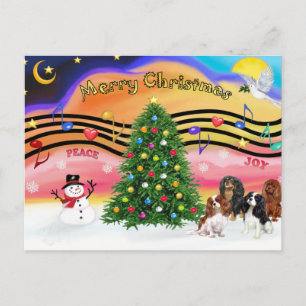Cartes Pour Fêtes Annuelles Musique de Noël 2 - Cavaliers (quatre)