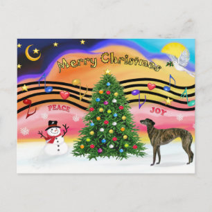 Cartes Pour Fêtes Annuelles Musique de Noël 2 - Greyhound (bringé 8)