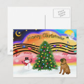 Cartes Pour Fêtes Annuelles Musique de Noël 2 - SharPei 4 (Devant / Derrière)