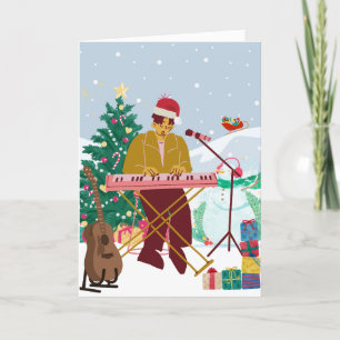 Cartes Pour Fêtes Annuelles Musique de Noël hiver merveilleux