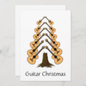 Cartes Pour Fêtes Annuelles Musique originale branchée Merry Guitare Arbre de (Devant / Derrière)