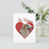 Cartes Pour Fêtes Annuelles My Borzoi Valentine (Debout devant)