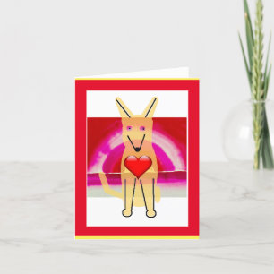 Cartes Pour Fêtes Annuelles My Dog Buddy and Heart,