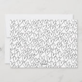 Cartes Pour Fêtes Annuelles My First Valentine's Day Script photo noir (Dos)