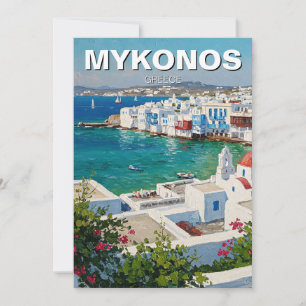 Cartes Pour Fêtes Annuelles Mykonos Grèce Iles grecques Petite Venise