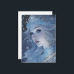 Cartes Pour Fêtes Annuelles Mystical Ice Queen - Imaginaire Winter Goddess Art<br><div class="desc">Découvrez l'enchantement de la saison d'hiver avec ce magnifique portrait Imaginaire de la Reine des neiges d'hiver,  maintenant présenté sur une carte de vacances. Apportez une touche de magie à vos salutations avec ce design magnifique et unique.</div>