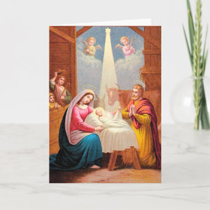 Cartes Pour Fêtes Annuelles Naissance du Christ