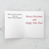 Cartes Pour Fêtes Annuelles Naissance du Christ par Bouts (Intérieur)