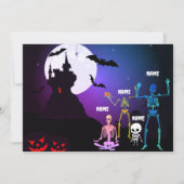 Cartes Pour Fêtes Annuelles Namaste with the Skeleton Family : Whimsical Yoga (Devant)