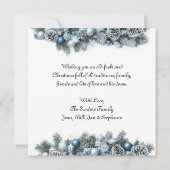 Cartes Pour Fêtes Annuelles Napping Puppy le soir de Noël (Dos)