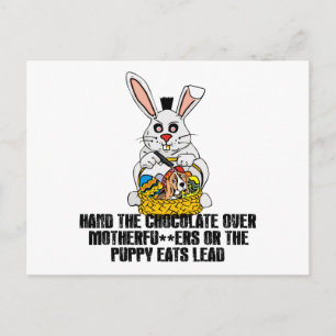 Cartes Pour Fêtes Annuelles Nasty lapin de Pâques