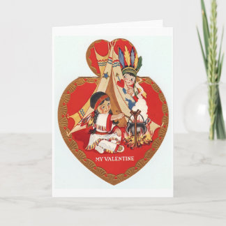 Cartes Pour Fêtes Annuelles Natif américain Valentine