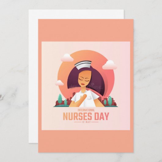 Cartes Pour Fêtes Annuelles National Nurse's Day Greeting Card (Devant / Derrière)