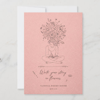 Cartes Pour Fêtes Annuelles National Poetry Month Write Your Story 