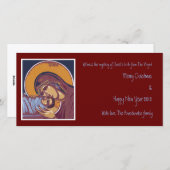 Cartes Pour Fêtes Annuelles Nativité (Devant / Derrière)