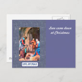 Cartes Pour Fêtes Annuelles Nativité à Bethléem (Devant / Derrière)