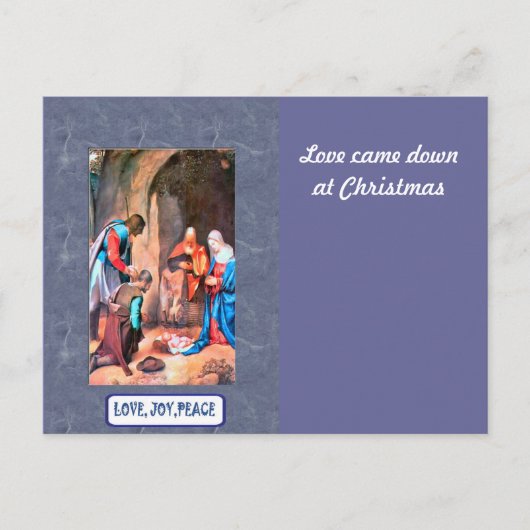 Cartes Pour Fêtes Annuelles Nativité à Bethléem (Devant)