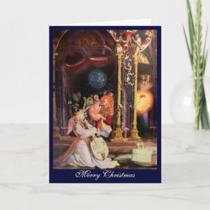 CARTES POUR FÊTES ANNUELLES NATIVITÉ AVEC ANGELS - MAGIE DE NOËL