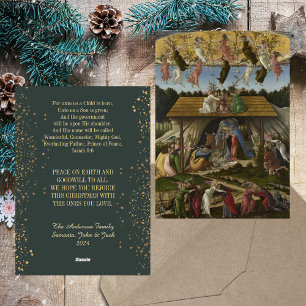 Cartes Pour Fêtes Annuelles Nativité de Noël Botticelli