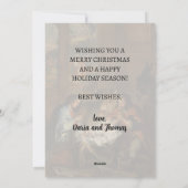 Cartes Pour Fêtes Annuelles Nativité de Noël classique Quellinus (Dos)