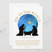 Cartes Pour Fêtes Annuelles Nativité Écriture chrétienne Noël (Devant / Derrière)