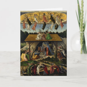 Cartes Pour Fêtes Annuelles NATIVITÉ MYSTIQUE de Sandro Botticelli ,Noël
