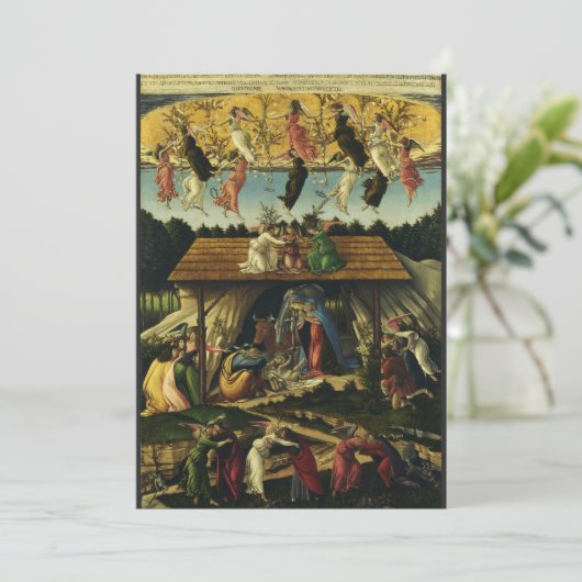 Cartes Pour Fêtes Annuelles Nativité mystique par Sandro Botticelli (Debout devant)