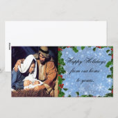 Cartes Pour Fêtes Annuelles Nativité Noël (Devant / Derrière)