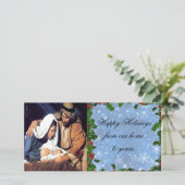 Cartes Pour Fêtes Annuelles Nativité Noël (Debout devant)