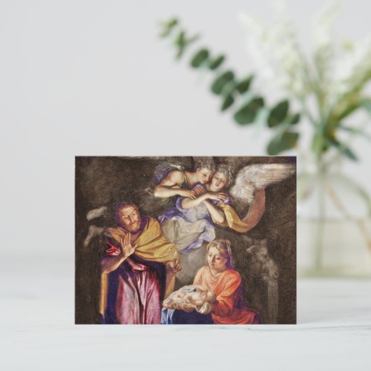 Cartes Pour Fêtes Annuelles Nativité par Noel Coypel (Debout devant)