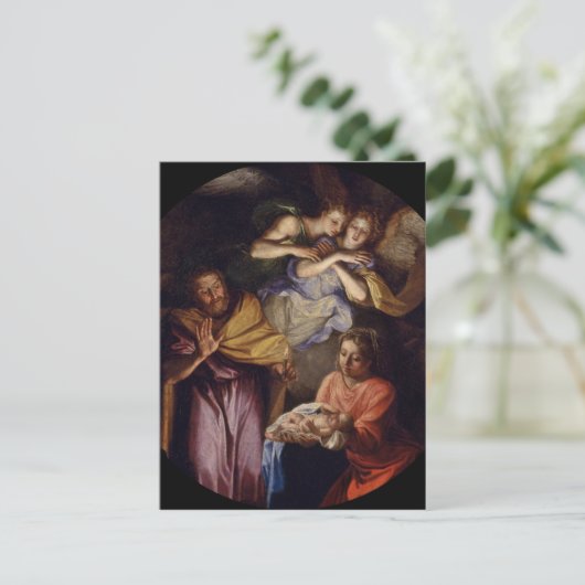 Cartes Pour Fêtes Annuelles Nativité par Noel Coypel (Debout devant)