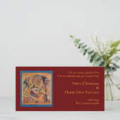 Cartes Pour Fêtes Annuelles Nativité rouge (Debout devant)