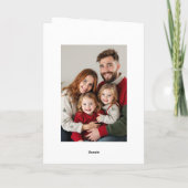 Cartes Pour Fêtes Annuelles Nativité Vitrail Signature Photo Noël (Dos)