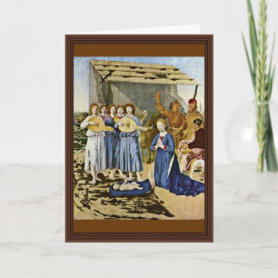 Cartes Pour Fêtes Annuelles Nativity By Piero Della Francesca