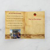 Cartes Pour Fêtes Annuelles NATIVITY Old Irish Christmas Blessing Parchment  (Intérieur)