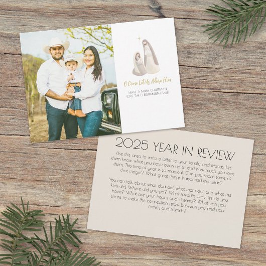 Cartes Pour Fêtes Annuelles Nativity Photo Christmas Card