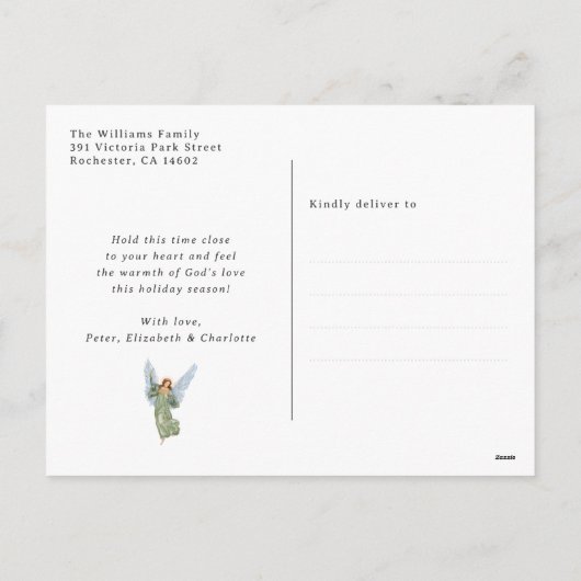 Cartes Pour Fêtes Annuelles Nativity Scene Red Christian Christmas (Dos)