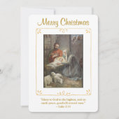 Cartes Pour Fêtes Annuelles Nativity Scene Religious Christmas (Devant)