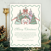 Cartes Pour Fêtes Annuelles Nativity & Scripture Christian Merry Christmas
