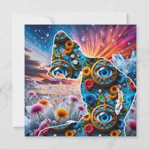 Cartes Pour Fêtes Annuelles Nature avec le temps