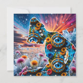 Cartes Pour Fêtes Annuelles Nature avec le temps (Dos)