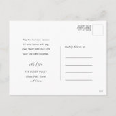 Cartes Pour Fêtes Annuelles Nature hivernale| Aquarelle Pine Cône Noël (Dos)